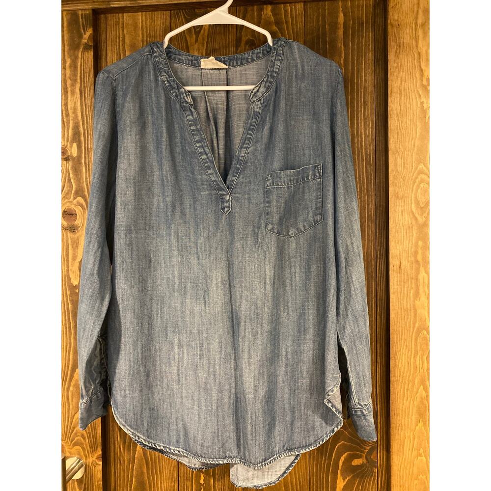Lou & Grey Denim Chambray Long Sleeve